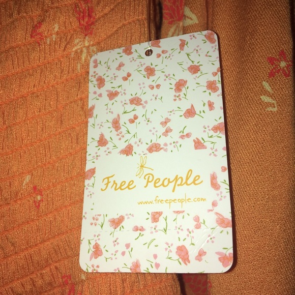 Free People Lana Golden Poppy Top NWT Size XS - Picture 5 of 7